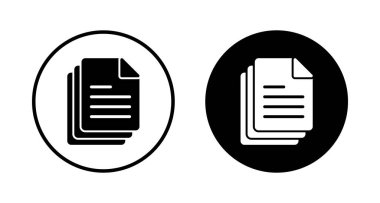 Beyaz arkaplanda izole edilmiş belge simgesi vektörü. Kağıt ikonu. Dosya Simgesi