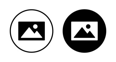 Resim simgesi vektörü beyaz arkaplanda izole edildi. Resim vektör simgesi. fotoğraf galerisi simgesi vektörü