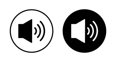 Beyaz arkaplanda izole edilmiş ikon vektörü. Cilt simgesi. Hoparlör ikon vektörü. Ses. Ses