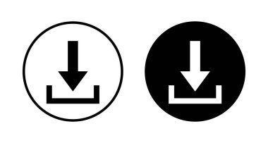 Beyaz arkaplanda izole edilmiş simge vektörü indir. Vektör simgesi indiriliyor