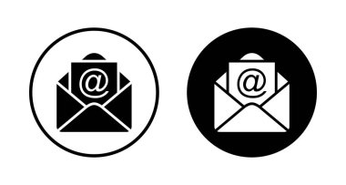 Beyaz arkaplanda posta vektör simgesi izole edildi. E- posta simgesi. Zarf çizimi. İleti