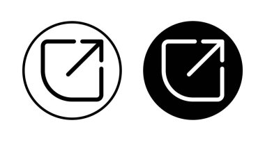 Beyaz arkaplanda izole edilmiş simge vektörünü paylaş. Vektör simgesini paylaş