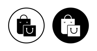 Alışveriş poşeti ikon vektörü beyaz arkaplanda izole edildi. Alışveriş poşeti vektör simgesi. Sepet simgesi