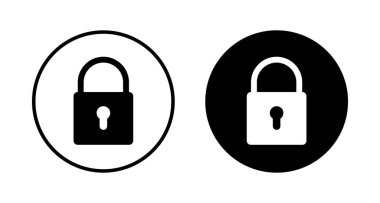 Simge vektörünü beyaz arkaplanda izole et. Şifreleme simgesi. Güvenlik sembolü. Güvenli. Özel