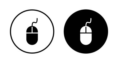 Bilgisayar Fare Simgesi vektörü beyaz arkaplanda izole edildi. Bilgisayar fare vektör simgesi