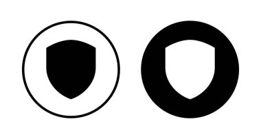 Kalkan vektör simgesi beyaz arkaplanda izole edildi. Koruma ikonu vektörü. Güvenlik vektör simgesi