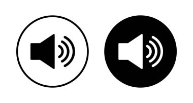 Beyaz arkaplanda izole edilmiş ikon vektörü. Cilt simgesi. Hoparlör ikon vektörü. Ses. Ses