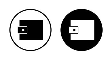 Cüzdan Simgesi vektörü beyaz arkaplanda izole edildi. para cüzdanı simgesi