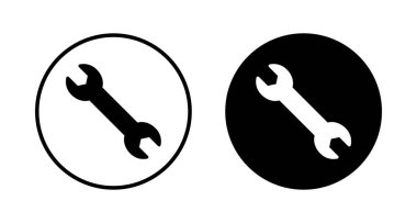 İngiliz anahtarı simgesi vektörü beyaz arkaplanda izole edildi. Anahtar vektör simgesi. Anahtar sembolü