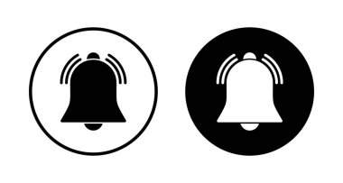 Bell Simgesi vektörü beyaz arkaplanda izole edildi. Bildirim sembolü. Çan vektör simgesi