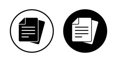 Beyaz arkaplanda izole edilmiş belge simgesi vektörü. Kağıt ikonu. Dosya Simgesi