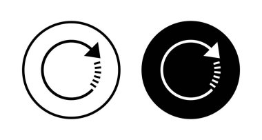 Beyaz arkaplanda izole edilmiş simge vektörünü tazele. Simge vektörünü yeniden yükle. Simgeyi güncelle. simgeyi dönüştür