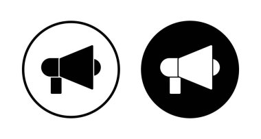 Beyaz arkaplanda izole edilmiş megafon simgesi vektörü. Hoparlör ikon vektörü. Cilt simgesi