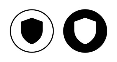 Kalkan vektör simgesi beyaz arkaplanda izole edildi. Koruma ikonu vektörü. Güvenlik vektör simgesi