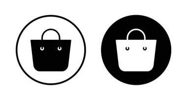Alışveriş poşeti ikon vektörü beyaz arkaplanda izole edildi. Alışveriş poşeti vektör simgesi. Sepet simgesi