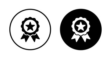 Beyaz arkaplanda izole edilmiş simge vektörüne ulaş. Ödül vektör ikonu. Madalya Vektör ikonu. - Başarı. damga