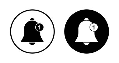 Bell Simgesi vektörü beyaz arkaplanda izole edildi. Bildirim sembolü. Çan vektör simgesi