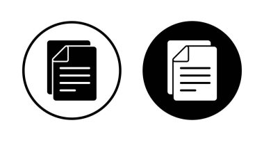 Beyaz arkaplanda izole edilmiş belge simgesi vektörü. Kağıt ikonu. Dosya Simgesi