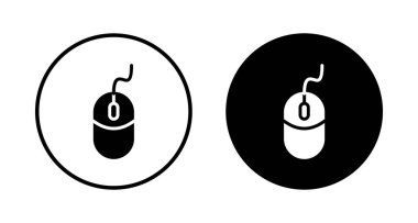 Bilgisayar Fare Simgesi vektörü beyaz arkaplanda izole edildi. Bilgisayar fare vektör simgesi