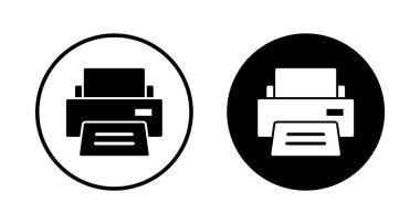 Yazıcı simgesi vektörü beyaz arkaplanda izole edildi. yazdırma simgesi. Faks vektör simgesi.