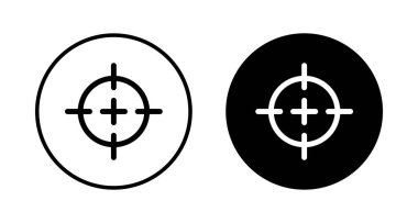 Hedef simge vektörü beyaz arkaplanda izole edildi. Hedef vektör simgesi. hedef simgesi. Pazarlama hedefi. Nişan al.