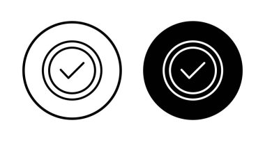 Beyaz arkaplanda izole edilmiş simge vektörü. Onaylı Madalya Simgesi vektörü. işaretle