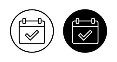 Takvim simgesi vektörü beyaz arkaplanda izole edildi. Takvim sembolü. Takvim vektör simgesi. Son teslim tarihi. Randevu. Süre