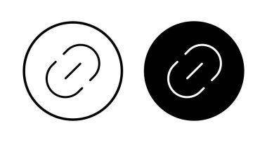 Dış bağlantı sembolü ikon vektörü. Bağlantı simgesi beyaz arkaplanda izole edildi. Bağlantı vektör simgesi. Hiper bağlantı zinciri sembolü