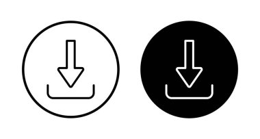 Beyaz arkaplanda izole edilmiş simge vektörü indir. Vektör simgesi indiriliyor
