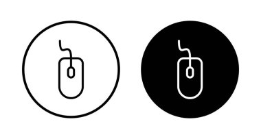 Bilgisayar Fare Simgesi vektörü beyaz arkaplanda izole edildi. Bilgisayar fare vektör simgesi