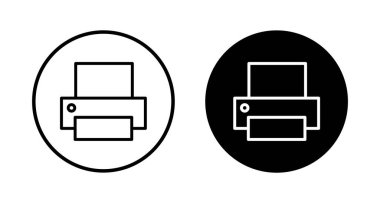 Yazıcı simgesi vektörü beyaz arkaplanda izole edildi. yazdırma simgesi. Faks vektör simgesi.