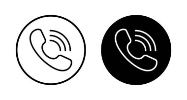 Beyaz arkaplanda ikon vektörü izole edildi. Telefon simgesi vektörü. Cep telefonu. telefon simgesi