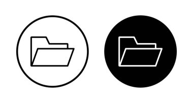 Dizin Simgesi vektörü beyaz arkaplanda izole edildi. Dizin ve belge Simgesi. simge arşivi