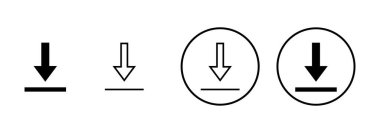 Beyaz arkaplanda izole edilmiş simge vektörü indir. Vektör simgesi indiriliyor