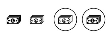 Para simgesi vektörü beyaz arkaplanda izole edildi. Para vektör simgesi. Dolar simgesi