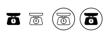 Beyaz arkaplanda izole edilmiş simge vektörünü ölçeklendirir. Kanun ölçekli ikon. Vektör simgesini ölçeklendirir. Adalet