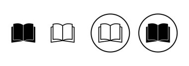 Kitap simgesi vektörü beyaz arkaplanda izole edildi. Kitap vektör simgesi. Kitap simgesi