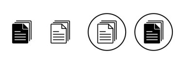 Beyaz arkaplanda izole edilmiş belge simgesi vektörü. Kağıt ikonu. Dosya Simgesi