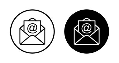 Beyaz arkaplanda posta vektör simgesi izole edildi. E- posta simgesi. Zarf çizimi. İleti
