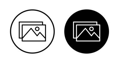 Resim simgesi vektörü beyaz arkaplanda izole edildi. Resim vektör simgesi. fotoğraf galerisi simgesi vektörü