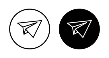 Beyaz arkaplanda izole edilmiş düzlem simgesi vektörü. Uçak vektör simgesi. Uçuş taşıma sembolü. Seyahat elementi çizimi. Tatil sembolü. Uçak.