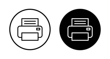 Yazıcı simgesi vektörü beyaz arkaplanda izole edildi. yazdırma simgesi. Faks vektör simgesi.