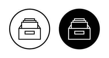 Dizin simgesi vektörünü beyaz arkaplanda izole et. klasörler vektör simgesi. Depolama simgesini arşivle.