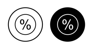 İndirim simgesi vektörü beyaz arkaplanda izole edildi. İndirim etiketi simgesi. 