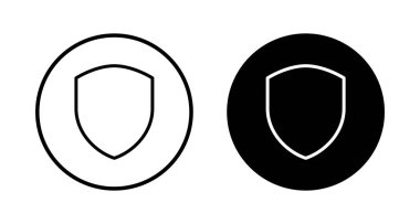 Kalkan vektör simgesi beyaz arkaplanda izole edildi. Koruma ikonu vektörü. Güvenlik vektör simgesi