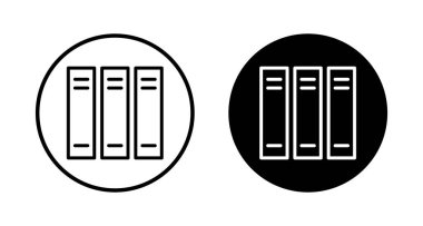 Kütüphane simgesi vektörü beyaz arkaplanda izole edildi. Kitap simgesi vektörü