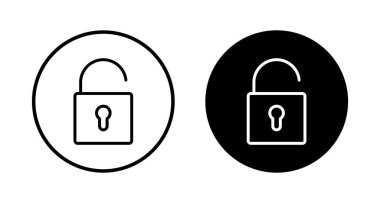 Simge vektörünü beyaz arkaplanda izole et. Şifreleme simgesi. Güvenlik sembolü. Güvenli. Özel