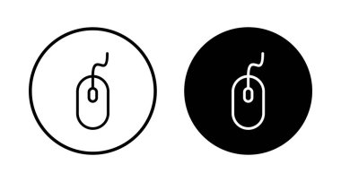 Bilgisayar Fare Simgesi vektörü beyaz arkaplanda izole edildi. Bilgisayar fare vektör simgesi