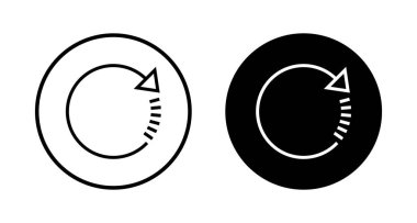 Beyaz arkaplanda izole edilmiş simge vektörünü tazele. Simge vektörünü yeniden yükle. Simgeyi güncelle. simgeyi dönüştür