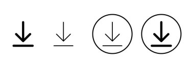 Beyaz arkaplanda izole edilmiş simge vektörü indir. Vektör simgesi indiriliyor